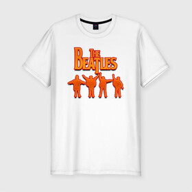 Мужская футболка хлопок Slim с принтом The Beatles  в городе Новоалтайск, 92% хлопок, 8% лайкра | приталенный силуэт, круглый вырез ворота, длина до линии бедра, короткий рукав | битлз | британская | группа | джон леннон | джордж харрисон | ливерпуль | пол маккартни | ринго старр | рок