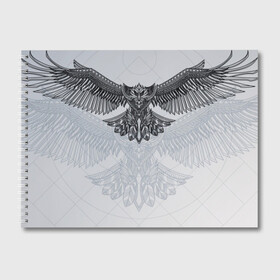 Альбом для рисования с принтом Eagle tribal painting в городе Новоалтайск, 100% бумага
 | матовая бумага, плотность 200 мг. | Тематика изображения на принте: eagle | painting | tribal | крылья | орел | перья | рисунок | трайбл