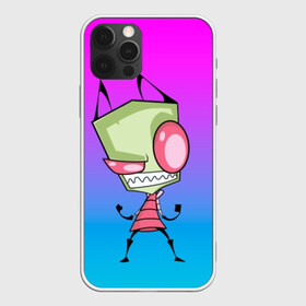 Чехол для iPhone 12 Pro Max с принтом Захватчик Зим (2) в городе Новоалтайск, Силикон |  | invader | invader zim | zim | захват | захватчик зим | зим | мультфильм | нло | пришелец