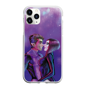 Чехол для iPhone 11 Pro Max матовый с принтом Бистбой и Рэйвен в городе Новоалтайск, Силикон |  | beast boy | teen titans | бистбой | любовь | рейвен | рэйвен | юные титаны