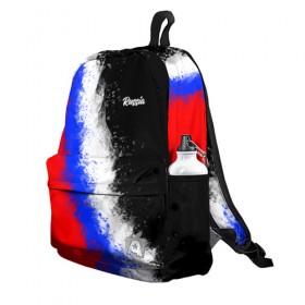 Рюкзак 3D с принтом Россия Краски в городе Новоалтайск, 100% полиэстер | лямки с регулируемой длиной, сверху петелька, чтобы рюкзак можно было повесить на вешалку. Основное отделение закрывается на молнию, как и внешний карман. Внутри два дополнительных кармана, один из которых закрывается на молнию. По бокам два дополнительных кармашка | russia | россия | русский флаг | рф | флаг | флаг россии
