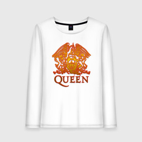 Женский лонгслив хлопок с принтом Queen в городе Новоалтайск, 100% хлопок |  | queen | богемская рапсодия | брайан мэи | британская | группа | королева | роджер тейлор | рок | фредди меркьюри