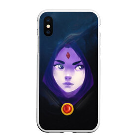 Чехол для iPhone XS Max матовый с принтом Raven в городе Новоалтайск, Силикон | Область печати: задняя сторона чехла, без боковых панелей | raven | teen titans | witch | ведьма | рейвен | рэйвен | юные титаны