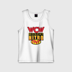 Детская майка хлопок с принтом WCW Monday Night Nitro в городе Новоалтайск,  |  | nitro | wcw | wrestling | рестлинг