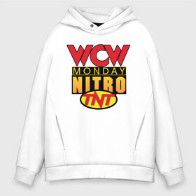Мужское худи Oversize хлопок с принтом WCW Monday Night Nitro в городе Новоалтайск, френч-терри — 70% хлопок, 30% полиэстер. Мягкий теплый начес внутри —100% хлопок | боковые карманы, эластичные манжеты и нижняя кромка, капюшон на магнитной кнопке | nitro | wcw | wrestling | рестлинг