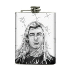Фляга с принтом Ghostemane в городе Новоалтайск, металлический корпус | емкость 0,22 л, размер 125 х 94 мм. Виниловая наклейка запечатывается полностью | Тематика изображения на принте: ghost | ghostemane | man | mystic | new school | rap | rap rock | rock | trap | гостмейн | мистика | привидение | реп рок | рок