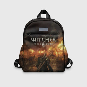Детский рюкзак 3D с принтом The witcher в городе Новоалтайск, 100% полиэстер | лямки с регулируемой длиной, сверху петелька, чтобы рюкзак можно было повесить на вешалку. Основное отделение закрывается на молнию, как и внешний карман. Внутри дополнительный карман. По бокам два дополнительных кармашка | Тематика изображения на принте: play | the witcher | ведьмак | ведьмак 3 | игра | компьютерная игра