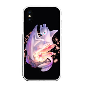 Чехол для iPhone XS Max матовый с принтом дневная фурия в городе Новоалтайск, Силикон | Область печати: задняя сторона чехла, без боковых панелей | how to train your dragon | light fury | беззубик | дракон | как приручить дракона | ночная фурия