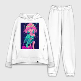 Женский костюм хлопок Oversize с принтом ДЕВУШКА СКЕЛЕТ в городе Новоалтайск,  |  | anime | аниме | аниме арт | аниме девушка | аниме девушки | арт | девушка | девушка из аниме | девушки | красавица | красивая тянка | манга | манга девушка | рисунок | тян | тянка | тянки | тяночки