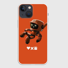 Чехол для iPhone 13 mini с принтом Love, Death + Robots в городе Новоалтайск,  |  | love death robots | netflix | аниматрица | короткометражка | любовь | мультик | мультисериал | надпись | нетфликс | оранжевый | пафос | робот | роботы | сериал | треш | хипстер