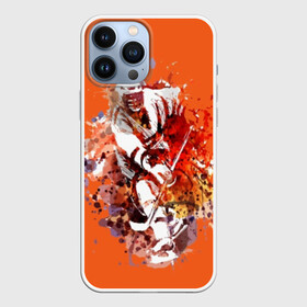 Чехол для iPhone 13 Pro Max с принтом Хоккей в городе Новоалтайск,  |  | abstraction | art | athlete | blots | bright | colors | drops | helmet | hockey | hockey player | mask | splashes | sport | stick | uniform | абстракция | брызги | искусство | капли | клюшка | кляксы | маска | спорт | спортсмен | форма | хоккеист | хоккей