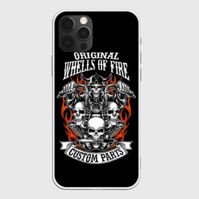 Чехол для iPhone 12 Pro Max с принтом Whells of fire в городе Новоалтайск, Силикон |  | Тематика изображения на принте: biker | death | emblem | fire | flame | hel | knife | logo | motorcycle | retro | sign | skeleton | skull | slogan | vintage | байкер | винтаж | девиз | детали | знак | каска | логотип | лозунг | мотоцикл | мотоциклист | надпись | нестандартные | нож | ог