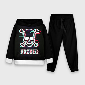 Детский костюм 3D (с толстовкой) с принтом Pirate sign в городе Новоалтайск,  |  | attack | bones | glitch | hacked | hacker | pirate | sign | skull | symbol | text | warning | атака | взломанный | глюк | знак | кости | пиратский | предупреждение | символ | текст | хакер | череп