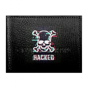 Обложка для студенческого билета с принтом Pirate sign в городе Новоалтайск, натуральная кожа | Размер: 11*8 см; Печать на всей внешней стороне | attack | bones | glitch | hacked | hacker | pirate | sign | skull | symbol | text | warning | атака | взломанный | глюк | знак | кости | пиратский | предупреждение | символ | текст | хакер | череп