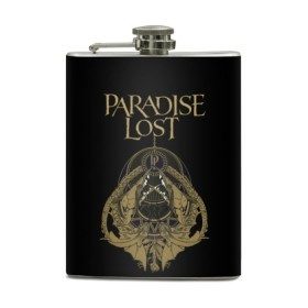 Фляга с принтом Paradise Lost в городе Новоалтайск, металлический корпус | емкость 0,22 л, размер 125 х 94 мм. Виниловая наклейка запечатывается полностью | Тематика изображения на принте: metal | paradise lost | готик метал | готик рок | группы | дум метал | дэт дум | метал | музыка | рок