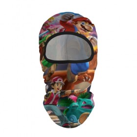 Балаклава 3D с принтом Super Smash Bros ultimate в городе Новоалтайск, 100% полиэстер, ткань с особыми свойствами — Activecool | плотность 150–180 г/м2; хорошо тянется, но при этом сохраняет форму. Закрывает шею, вокруг отверстия для глаз кайма. Единый размер | game | mario | nintendo | nintendo all star | pikachu | pokemon | super smash bros | ultimate | джиглипафф | донки конг | зельда | игры | линк | марио | нинтендо | пикачу | покемоны | эш