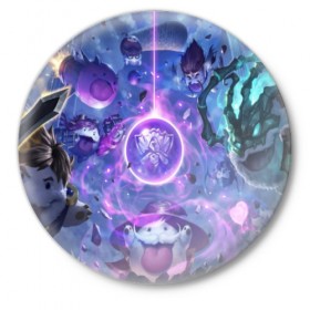 Значок с принтом League of legends в городе Новоалтайск,  металл | круглая форма, металлическая застежка в виде булавки | art | fantasy | game art | illustration | league of legends | арт | драконы | лига легенд | персонаж | рпг | стратегия | фантастика