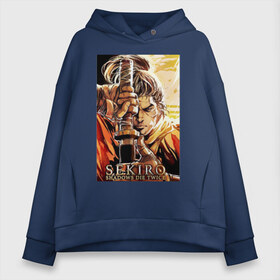 Женское худи Oversize хлопок с принтом Sekiro art в городе Новоалтайск, френч-терри — 70% хлопок, 30% полиэстер. Мягкий теплый начес внутри —100% хлопок | боковые карманы, эластичные манжеты и нижняя кромка, капюшон на магнитной кнопке | bloodborne | dark souls | game | sekiro | sekiro: shadows die twice | бладборн | дарк солс | игры | секиро | тень умирает дважды | японские