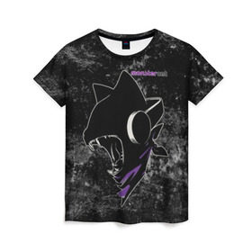 Женская футболка 3D с принтом Monstercat в городе Новоалтайск, 100% полиэфир ( синтетическое хлопкоподобное полотно) | прямой крой, круглый вырез горловины, длина до линии бедер | monstercat | клуб | клубная музыка | кот | котенок | кошка | лейбл | монстар | монстар кет | монстер | музыка | танцевальная музыка | электронная | электронная музыка