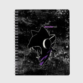 Тетрадь с принтом Monstercat в городе Новоалтайск, 100% бумага | 48 листов, плотность листов — 60 г/м2, плотность картонной обложки — 250 г/м2. Листы скреплены сбоку удобной пружинной спиралью. Уголки страниц и обложки скругленные. Цвет линий — светло-серый
 | Тематика изображения на принте: monstercat | клуб | клубная музыка | кот | котенок | кошка | лейбл | монстар | монстар кет | монстер | музыка | танцевальная музыка | электронная | электронная музыка