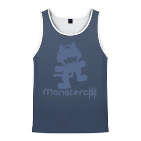 Мужская майка 3D с принтом Monstercat в городе Новоалтайск, 100% полиэстер | круглая горловина, приталенный силуэт, длина до линии бедра. Пройма и горловина окантованы тонкой бейкой | monstercat | клуб | клубная музыка | кот | котенок | кошка | лейбл | монстар | монстар кет | монстер | музыка | танцевальная музыка | электронная | электронная музыка