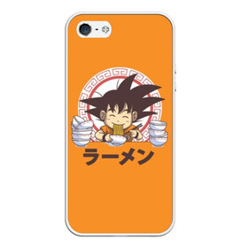 Чехол для iPhone 5/5S матовый с принтом Saiyan Ramen - Dragon Ball Z в городе Новоалтайск, Силикон | Область печати: задняя сторона чехла, без боковых панелей | Тематика изображения на принте: ball z | dragon | акира | дракона | драконий | жемчуг | зет | иероглиф | манга | ниндзя | стиль | торияма | японский