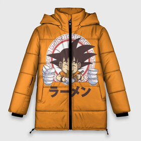 Женская зимняя куртка 3D с принтом Saiyan Ramen - Dragon Ball Z в городе Новоалтайск, верх — 100% полиэстер; подкладка — 100% полиэстер; утеплитель — 100% полиэстер | длина ниже бедра, силуэт Оверсайз. Есть воротник-стойка, отстегивающийся капюшон и ветрозащитная планка. 

Боковые карманы с листочкой на кнопках и внутренний карман на молнии | ball z | dragon | акира | дракона | драконий | жемчуг | зет | иероглиф | манга | ниндзя | стиль | торияма | японский