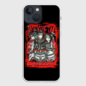 Чехол для iPhone 13 mini с принтом babymetal anime в городе Новоалтайск,  |  | black | metall | аниме | бэбиметал | волки | девочки | рамка | рок | тяжелаямузыка | тянки