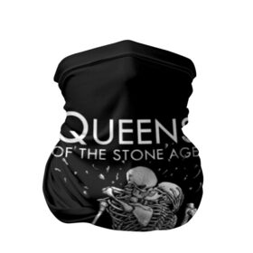 Бандана-труба 3D с принтом Queens of the Stone Age в городе Новоалтайск, 100% полиэстер, ткань с особыми свойствами — Activecool | плотность 150‒180 г/м2; хорошо тянется, но сохраняет форму | josh homme | metal | qotsa | queens of the stone age | rock | группы | метал | музыка | рок