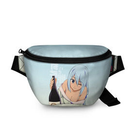 Поясная сумка 3D с принтом KonoSuba. Аква в городе Новоалтайск, 100% полиэстер | плотная ткань, ремень с регулируемой длиной, внутри несколько карманов для мелочей, основное отделение и карман с обратной стороны сумки застегиваются на молнию | aqua | kono suba | konosuba | аква | аниме | богиня благославляет этот прекрасный мир | да будет благословенен этот прекрасный мир | коно суба | коносуба | манга