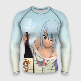 Мужской рашгард 3D с принтом KonoSuba бутылка в городе Новоалтайск,  |  | aqua | kono suba | konosuba | аква | аниме | богиня благославляет этот прекрасный мир | да будет благословенен этот прекрасный мир | коно суба | коносуба | манга