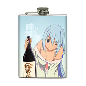 Фляга с принтом KonoSuba. Аква в городе Новоалтайск, металлический корпус | емкость 0,22 л, размер 125 х 94 мм. Виниловая наклейка запечатывается полностью | Тематика изображения на принте: aqua | kono suba | konosuba | аква | аниме | богиня благославляет этот прекрасный мир | да будет благословенен этот прекрасный мир | коно суба | коносуба | манга