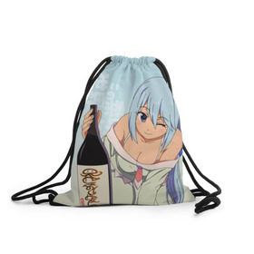 Рюкзак-мешок 3D с принтом KonoSuba. Аква в городе Новоалтайск, 100% полиэстер | плотность ткани — 200 г/м2, размер — 35 х 45 см; лямки — толстые шнурки, застежка на шнуровке, без карманов и подкладки | aqua | kono suba | konosuba | аква | аниме | богиня благославляет этот прекрасный мир | да будет благословенен этот прекрасный мир | коно суба | коносуба | манга