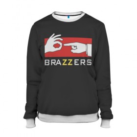 Женский свитшот 3D с принтом BRAZZERS в городе Новоалтайск, 100% полиэстер с мягким внутренним слоем | круглый вырез горловины, мягкая резинка на манжетах и поясе, свободная посадка по фигуре | brazzers | faketaxi | бразерс | браззерс | мода | надписи | надпись | прикол | прикольная надпись | прикольные надписи | текст | тренд | тренды