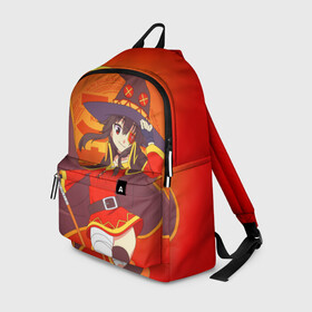Рюкзак 3D с принтом KonoSuba. Мегумин в городе Новоалтайск, 100% полиэстер | лямки с регулируемой длиной, сверху петелька, чтобы рюкзак можно было повесить на вешалку. Основное отделение закрывается на молнию, как и внешний карман. Внутри два дополнительных кармана, один из которых закрывается на молнию. По бокам два дополнительных кармашка | kono suba | konosuba | megumin | аниме | богиня благославляет этот прекрасный мир | да будет благословенен этот прекрасный мир | коно суба | коносуба | манга | мегумин | мэгумин