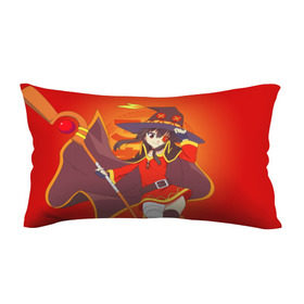 Подушка 3D антистресс с принтом KonoSuba. Мегумин в городе Новоалтайск, наволочка — 100% полиэстер, наполнитель — вспененный полистирол | состоит из подушки и наволочки на молнии | kono suba | konosuba | megumin | аниме | богиня благославляет этот прекрасный мир | да будет благословенен этот прекрасный мир | коно суба | коносуба | манга | мегумин | мэгумин