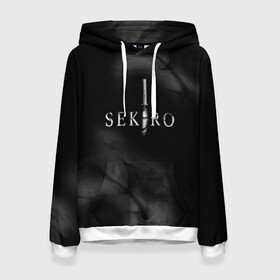 Женская толстовка 3D с принтом Sekiro: Shadows Die Twice в городе Новоалтайск, 100% полиэстер  | двухслойный капюшон со шнурком для регулировки, мягкие манжеты на рукавах и по низу толстовки, спереди карман-кенгуру с мягким внутренним слоем. | microsoft windows | playstation 4 | sekiro: shadows die twice | xbox one | воин с костяной рукой | игра | секиро | секиро шадоу дай твайс | сэкиро | японская