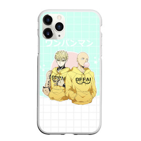 Чехол для iPhone 11 Pro матовый с принтом Genos adn Saitama в городе Новоалтайск, Силикон |  | anime | hero | man | ok | ok hero | one | one punch | punch | superhero | аниме | ванпанч | ванпачмен | генос | один удар | сайтама | супергерой