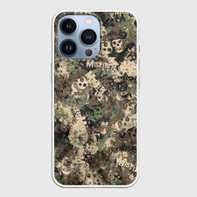 Чехол для iPhone 13 Pro с принтом Misfits камуфляж в городе Новоалтайск,  |  | Тематика изображения на принте: misfits | punk | punk rock | rock | камуфляж | лицо | милитари | мисфитс | панк | панк рок | паттрен | призрак | рок | скелет | хаки | череп