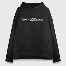 Женское худи Oversize хлопок с принтом BRAZZERS в городе Новоалтайск, френч-терри — 70% хлопок, 30% полиэстер. Мягкий теплый начес внутри —100% хлопок | боковые карманы, эластичные манжеты и нижняя кромка, капюшон на магнитной кнопке | brazzers | faketaxi | бразерс | браззерс | мода | надписи | надпись | прикол | прикольная надпись | прикольные надписи | текст | тренд | тренды