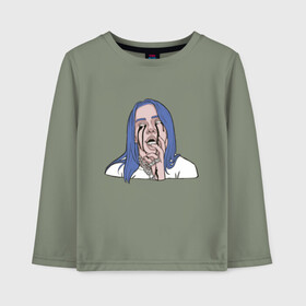 Детский лонгслив хлопок с принтом Billie Eilish в городе Новоалтайск, 100% хлопок | круглый вырез горловины, полуприлегающий силуэт, длина до линии бедер | ailish | billi | billie eilish | bury a friend | copycat | crown | dont smile at me | lovely | music | my boy | party favor | pop | били | билли айлиш | девушка | музыка | певица | поп | эйлиш