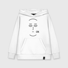 Детская толстовка хлопок с принтом One Punch Man в городе Новоалтайск, 100% хлопок | Круглый горловой вырез, эластичные манжеты, пояс, капюшен | one punch man | onepunchman | oppai | аниме | ван панч мен | ванпанчмен | манга | сайтама | супергерои | человек один удар