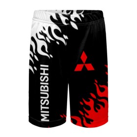 Детские спортивные шорты 3D с принтом MITSUBISHI в городе Новоалтайск,  100% полиэстер
 | пояс оформлен широкой мягкой резинкой, ткань тянется
 | lancer x | mitsubishi | mitsubishi lancer | mitsubishi outlander | mitsubishi pajero | mitsubishis | pajero sport | м | митсубиси | митсубиси аутлендер | митсубиси лансер | митсубиси паджеро