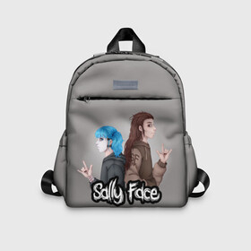 Детский рюкзак 3D с принтом Sally Face в городе Новоалтайск, 100% полиэстер | лямки с регулируемой длиной, сверху петелька, чтобы рюкзак можно было повесить на вешалку. Основное отделение закрывается на молнию, как и внешний карман. Внутри дополнительный карман. По бокам два дополнительных кармашка | blue | diane | face | fisher | gizmo | henry | johnson | killer | larry | sally | генри | гизмо | джонсон | диана | ларри | лицо | салли | фейс | фишер