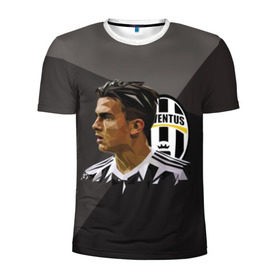 Мужская футболка 3D спортивная с принтом Paulo Dybala в городе Новоалтайск, 100% полиэстер с улучшенными характеристиками | приталенный силуэт, круглая горловина, широкие плечи, сужается к линии бедра | juventus | paulo dybala | аргентинец | лицо | нападающий | пауло дибало | фото | футбол | футболист | ювентус