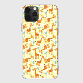 Чехол для iPhone 12 Pro Max с принтом Жирафики в городе Новоалтайск, Силикон |  | giraffe | pattern | животные | жираф | паттерн | текстура