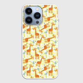 Чехол для iPhone 13 Pro с принтом Жирафики в городе Новоалтайск,  |  | giraffe | pattern | животные | жираф | паттерн | текстура
