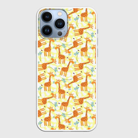 Чехол для iPhone 13 Pro Max с принтом Жирафики в городе Новоалтайск,  |  | giraffe | pattern | животные | жираф | паттерн | текстура