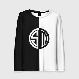 Женский лонгслив 3D с принтом Team SoloMid в городе Новоалтайск, 100% полиэстер | длинные рукава, круглый вырез горловины, полуприлегающий силуэт | league of legends | lol | азир | акали | алистар | амуму | анивия | ари | атрокс | воин | вуконг | гарен | лига легенд | лига оф легенд | лол | маг | поддержка | стрелок | танк