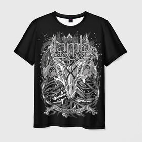 Мужская футболка 3D с принтом Lamb of God в городе Новоалтайск, 100% полиэфир | прямой крой, круглый вырез горловины, длина до линии бедер | death metal | lamb of god | log | грув метал | группы | метал | музыка | рок | трэш
